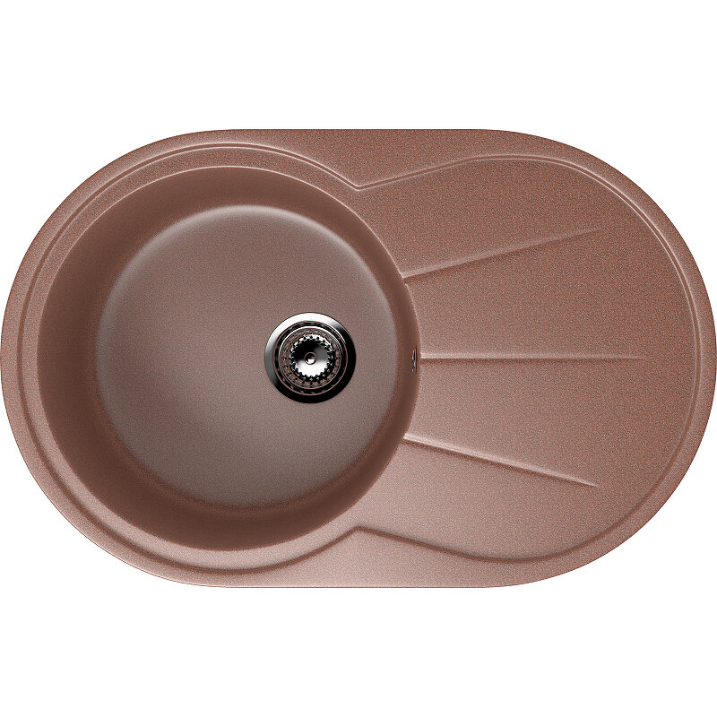 Изображение товара Мойка кухонная Ulgran U-503 U-503-307, 75 см, цвет терракот