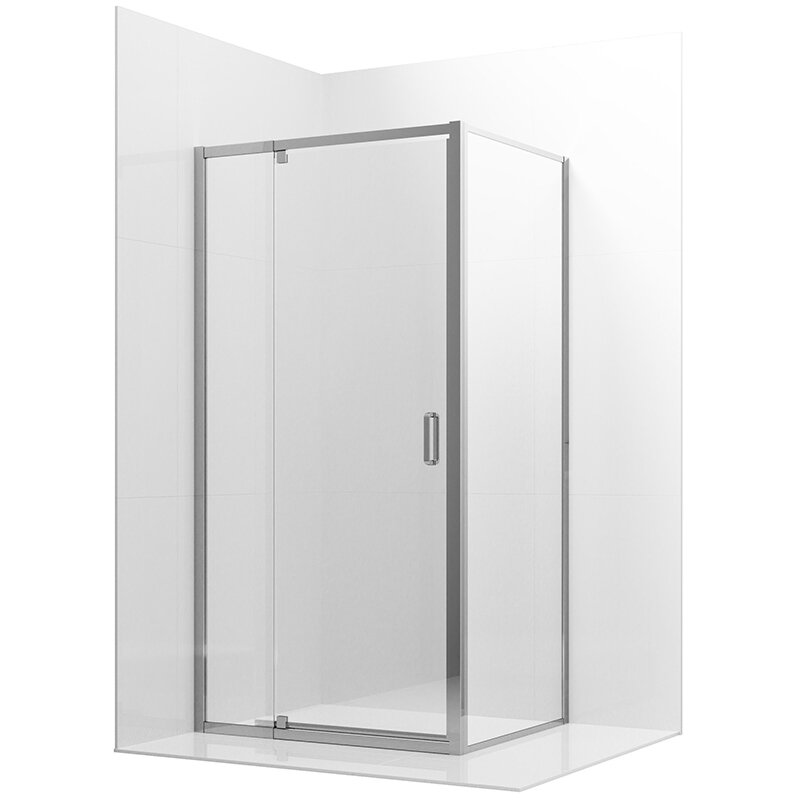 Изображение товара Душевой уголок Ambassador Elysium 90x100 см с профилем хром и стеклом Easy Clean