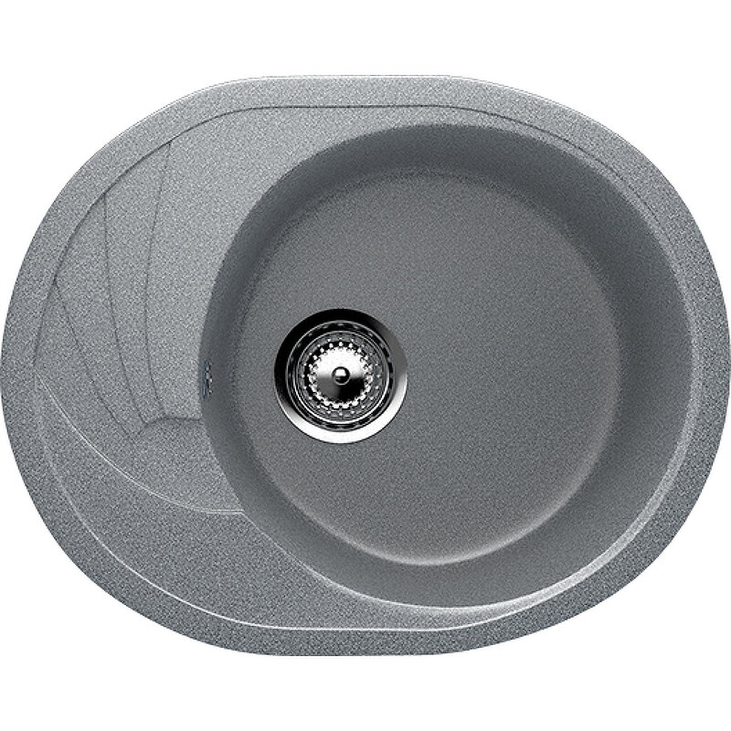 Изображение товара Мойка кухонная Ulgran U-403 U-403-309, 57 см, цвет темно-серый