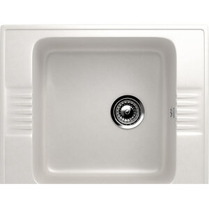 Изображение товара Кухонная мойка Ulgran U-204 58.5 см матовая белая нержавеющая сталь