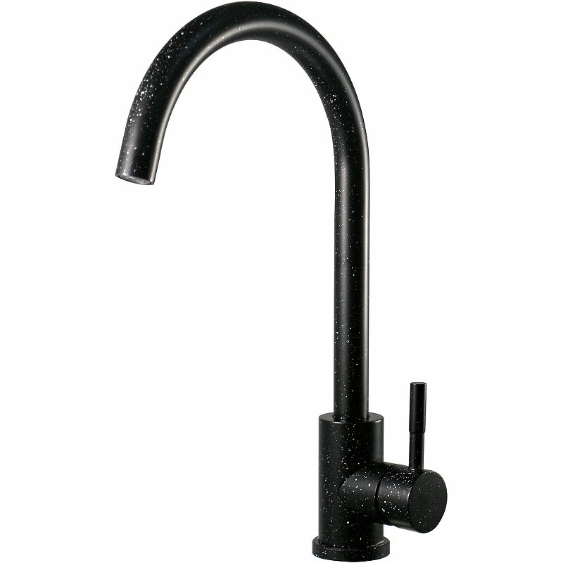Изображение товара Кухонный смеситель Esko K45 Black с поворотным изливом и гарантией 10 лет Изображение товара Кухонный смеситель Esko K45 Black с поворотным изливом и гарантией 10 лет