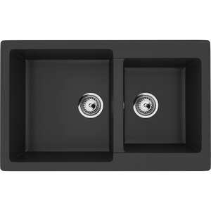 Изображение товара Мойка кухонная Ulgran U-505, 77 см, ультра-черный