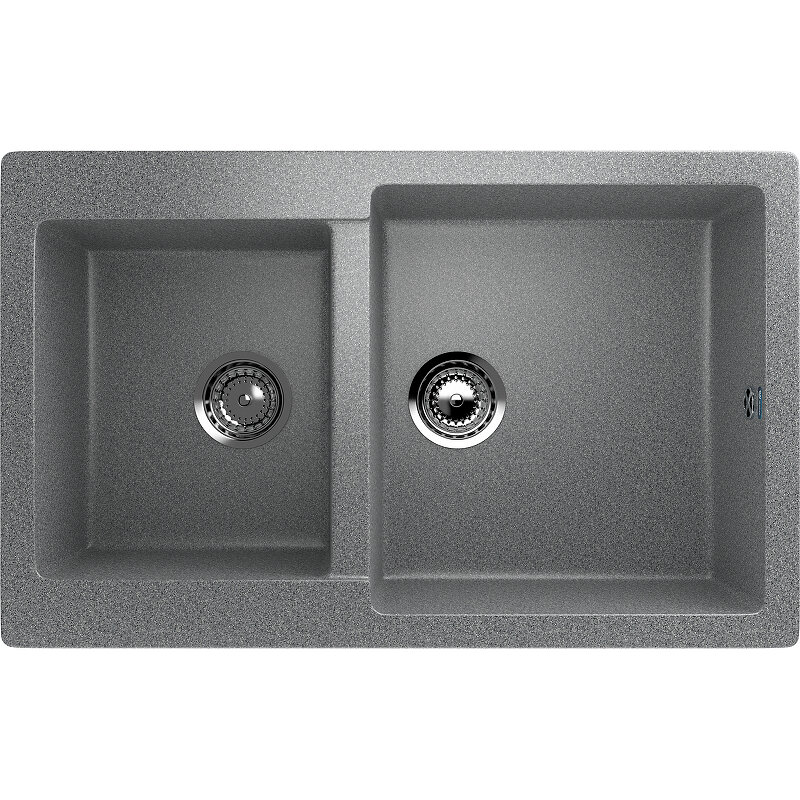 Изображение товара Мойка кухонная Ulgran U-505 U-505-309 77 см двухсекционная матовая