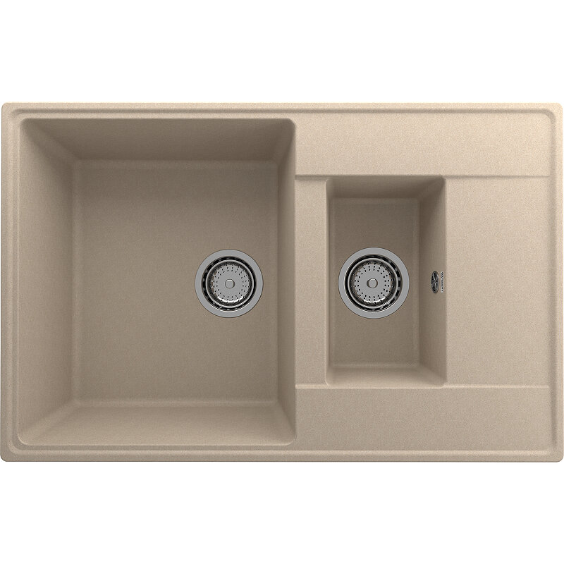 Изображение товара Мойка кухонная Ulgran Quartz Prima 780 1,5 K-03, 78 см, цвет десерт