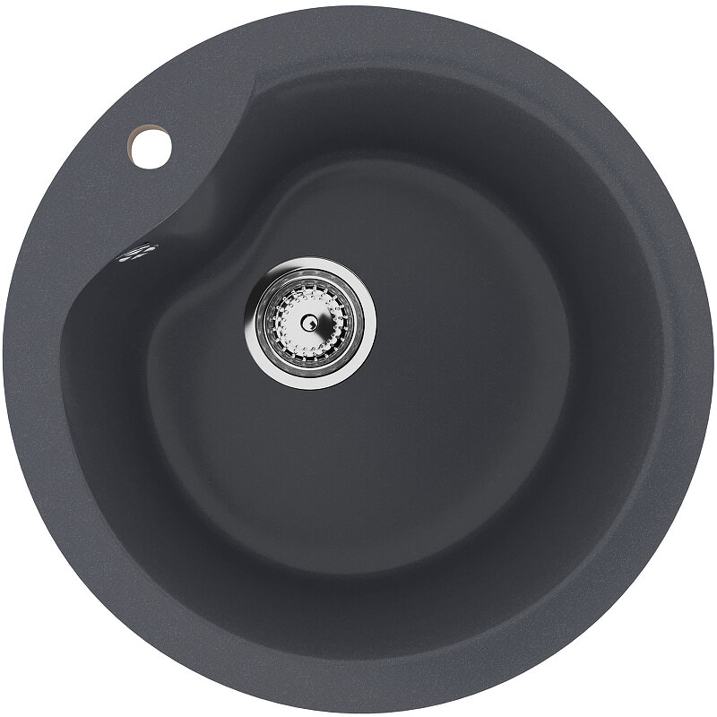 Изображение товара Мойка кухонная Ulgran U-102 U-102-343, 48 см, цвет антрацит