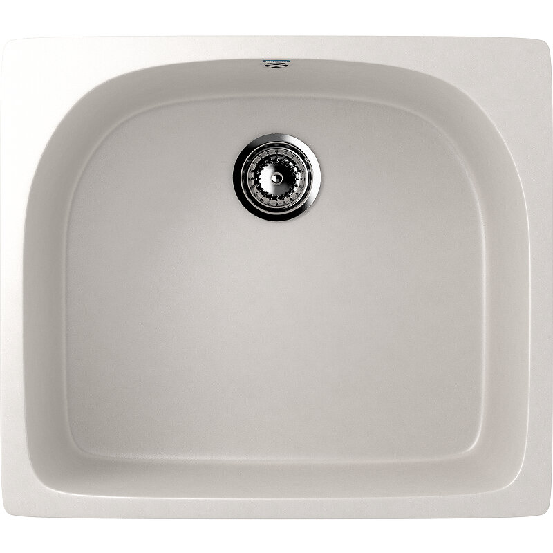 Изображение товара Мойка кухонная Ulgran U-408 встраиваемая 59 см матовая белая
