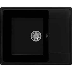 Изображение товара Мойка кухонная Quartz Prima 605-07, 60.5 см, цвет уголь