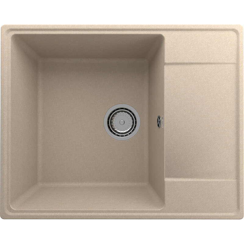 Изображение товара Мойка кухонная Quartz Prima 605-03, 60.5 см, цвет десерт Изображение товара Мойка кухонная Quartz Prima 605-03, 60.5 см, цвет десерт