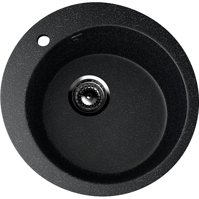 Изображение товара Мойка кухонная Ulgran U-405 U-405-308, 49.5 см, цвет черный
