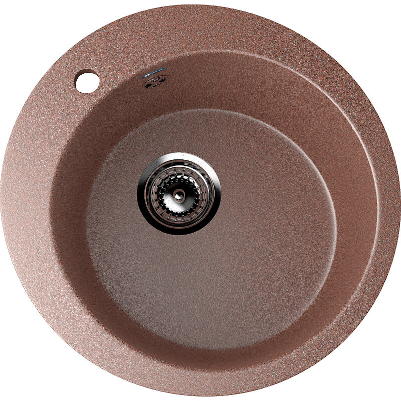 Изображение товара Кухонная мойка Ulgran U-405 49.5 см терракот, встраиваемая сверху