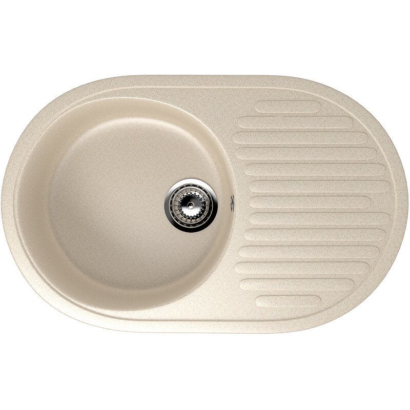 Изображение товара Кухонная мойка Ulgran U-107 72 см искусственный камень матовая бежевый
