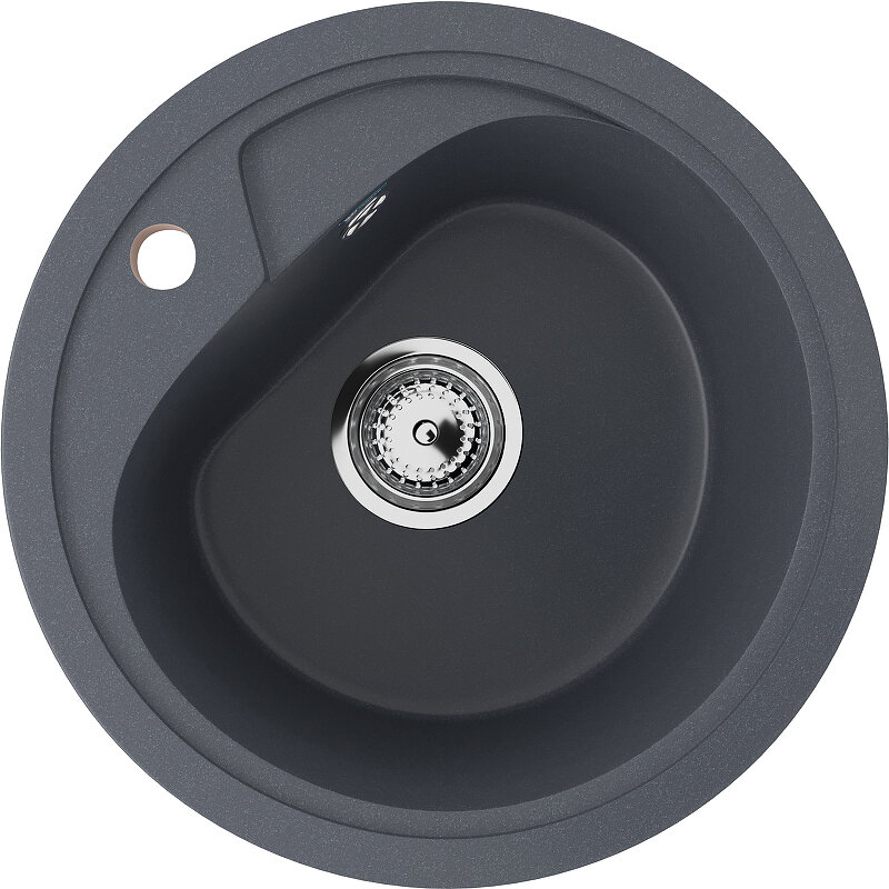 Изображение товара Кухонная мойка Ulgran U-500 44 см антрацит встраиваемая сверху