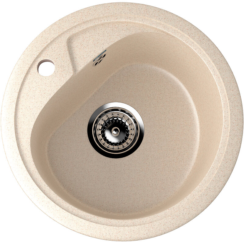 Изображение товара Кухонная мойка Ulgran U-500 44x44 см бежевый встраиваемая