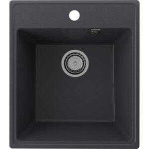 Изображение товара Мойка кухонная Ulgran Quartz Forte 460-08, 46 см, цвет космос