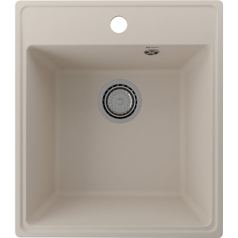 Изображение товара Кухонная мойка Ulgran Quartz Forte 460-02 46 см бежевый искусственный камень