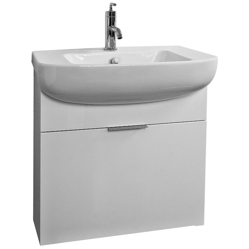 Изображение товара Тумба с раковиной Jacob Delafon Odeon Up 65, белый лак глянец, EB880-J5/E4743-00