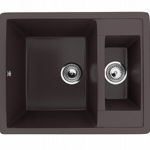 Изображение товара Мойка кухонная Ulgran U-106 60 см шоколад встраиваемая двухчашевая