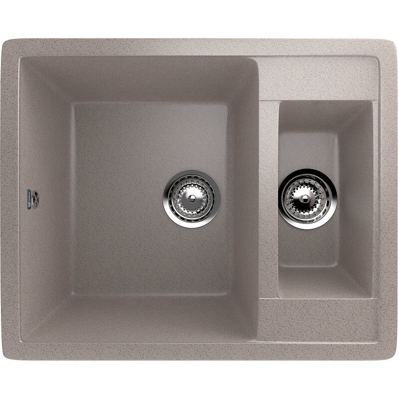Изображение товара Кухонная мойка Ulgran U-106 60 см из нержавеющей стали бежевый угловая монтаж