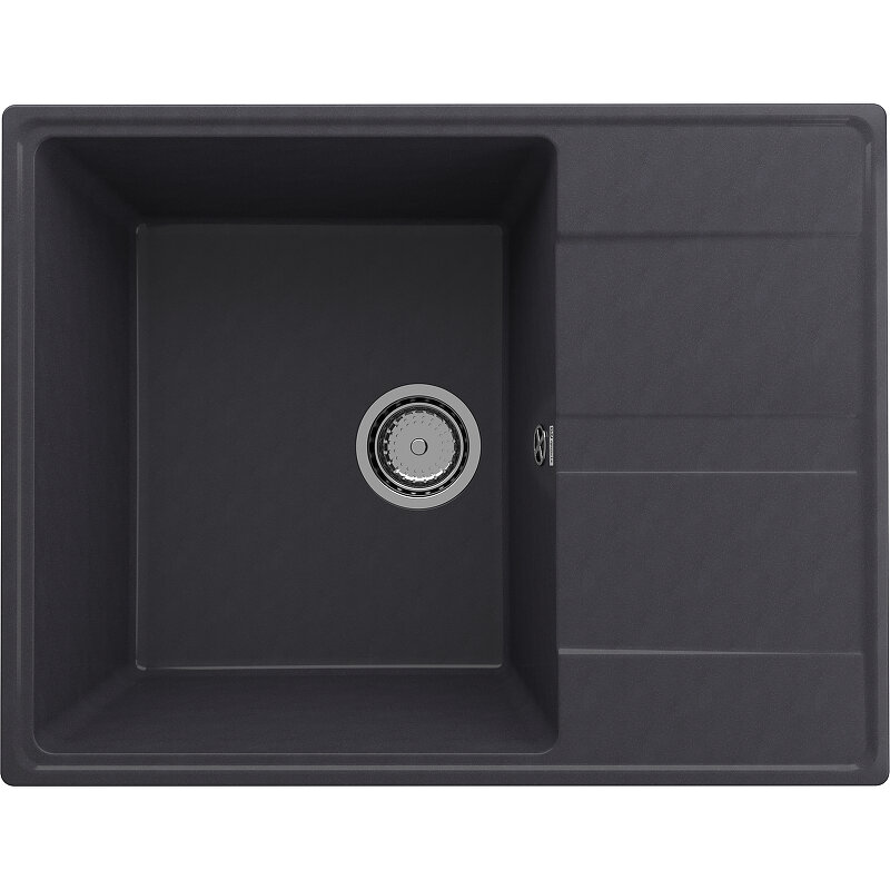 Изображение товара Мойка кухонная Ulgran Quartz Prima Prima 700-08 70 см черная искусственный камень