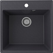Изображение товара Мойка кухонная Ulgran Quartz Forte 505-08 50.5 см, искусственный камень, черная