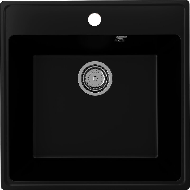 Изображение товара Кухонная мойка Ulgran Quartz Forte 505-07 уголь 50.5 см встраиваемая, матовая
