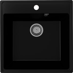 Изображение товара Мойка кухонная Ulgran Quartz Forte Forte 505-07, 50.5 см, цвет уголь
