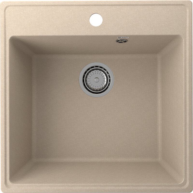 Изображение товара Мойка кухонная Ulgran Quartz Forte 505-03, 50.5 см, десертный цвет