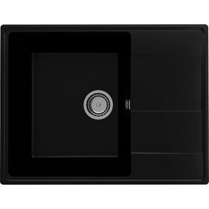 Изображение товара Мойка кухонная Ulgran Quartz Prima 650-07, 65 см, цвет уголь