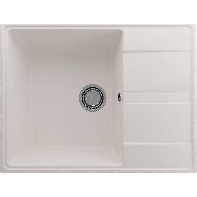 Изображение товара Мойка кухонная Ulgran Quartz Prima 650-01, 65 см, цвет жасмин