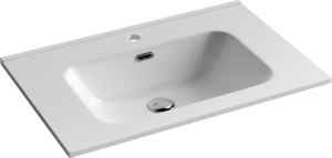 Изображение товара Раковина Ceramicanova Element CN7007 71 x 46.5 x 18 см, накладная, прямоугольная, с переливом, сантехфарфор