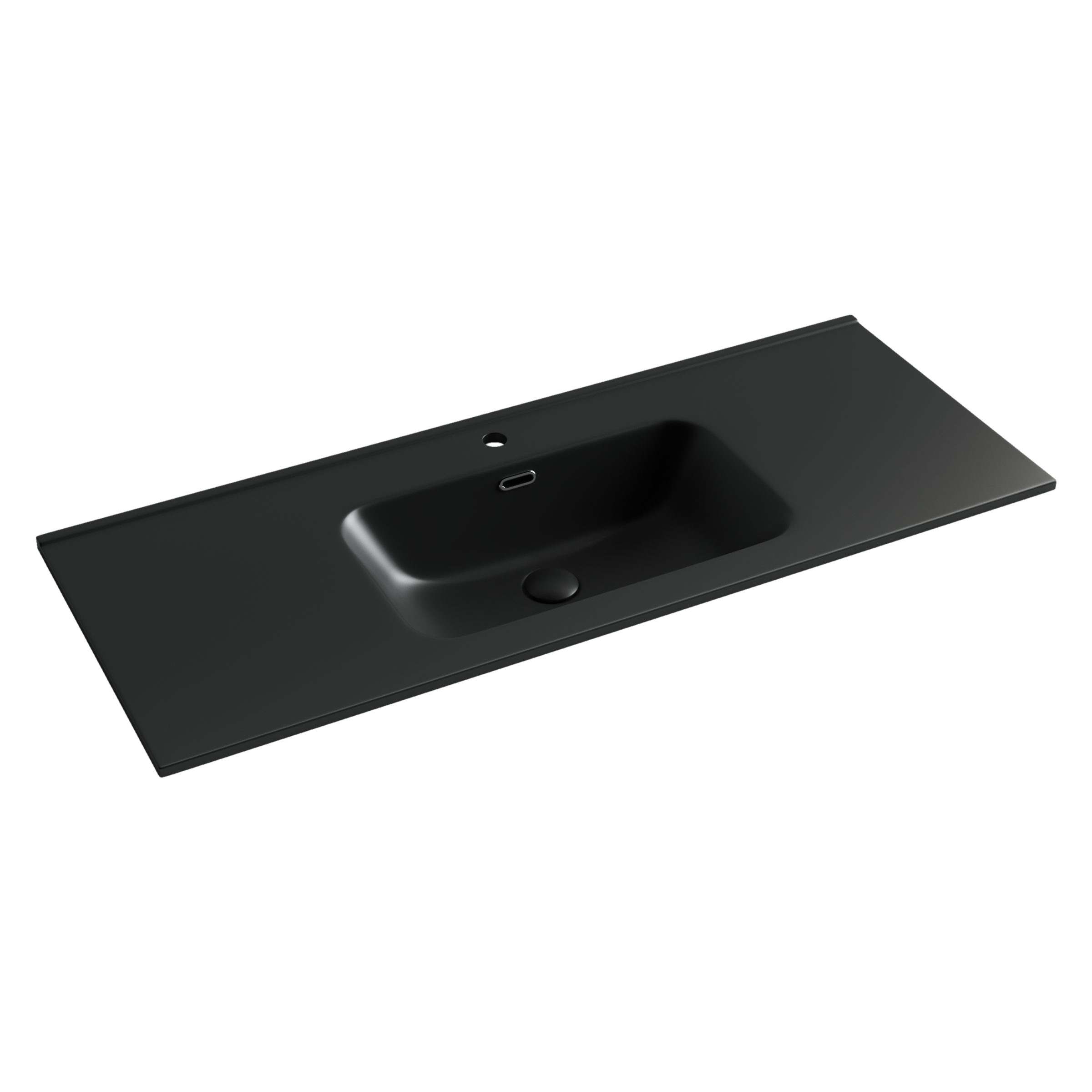 Изображение товара Раковина Ceramica Nova CN7006MB Черный матовый прямоугольник с переливом