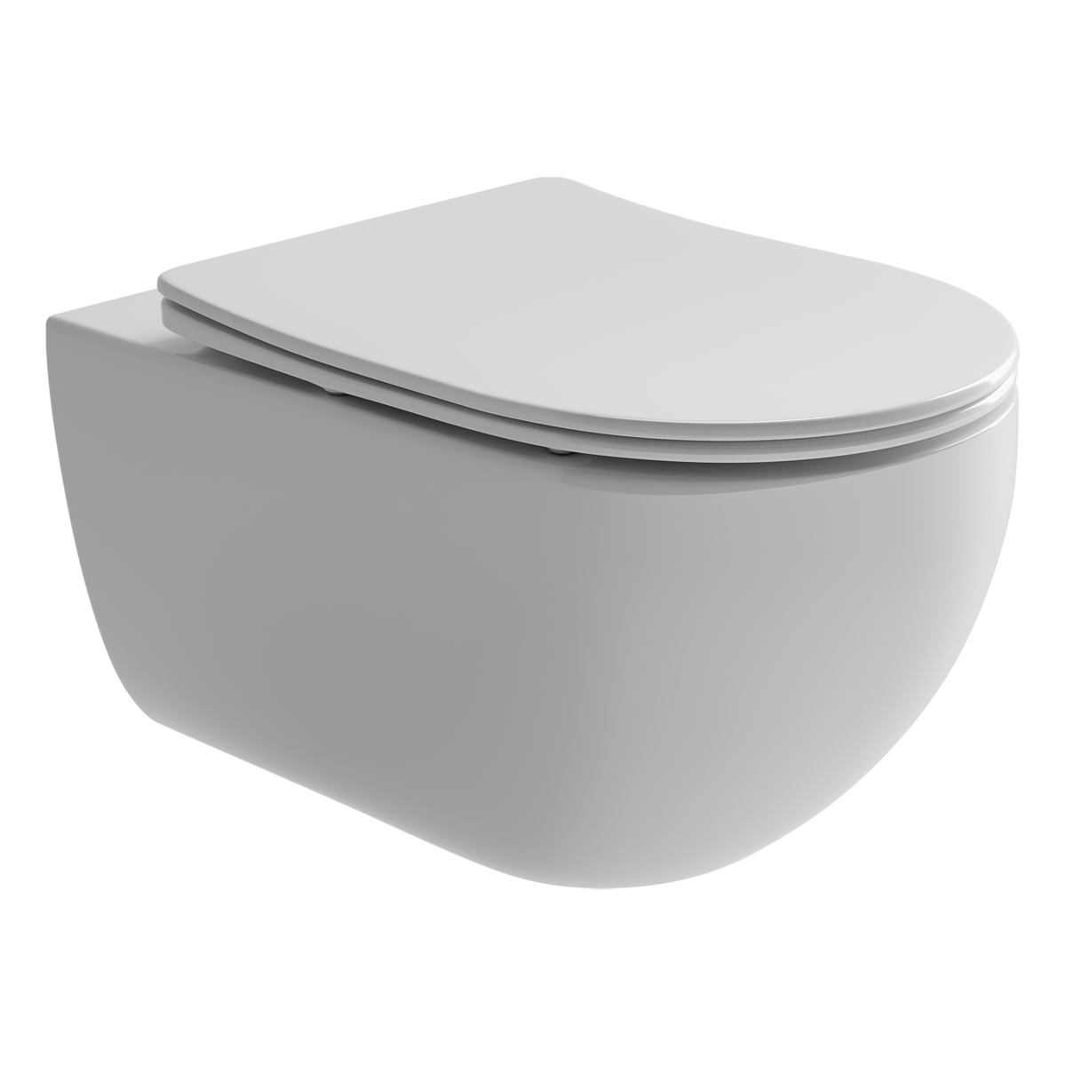 Изображение товара Подвесной унитаз Ceramicanova Long Rimless, безободковый, крышка микролифт, белый, CN3015