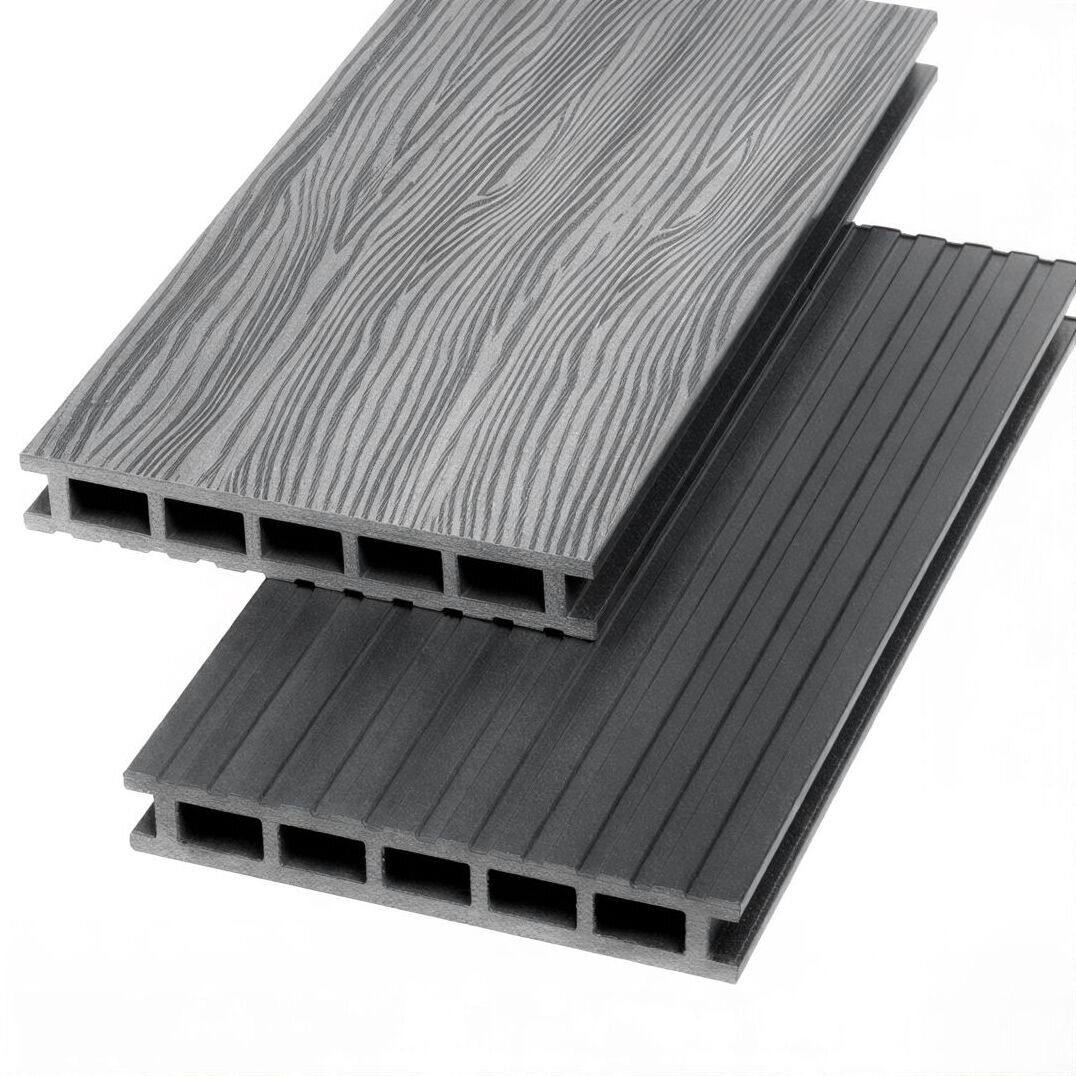Изображение товара Террасная доска Экодэк dt-000417 Макс Брайт 3D, 155x3000, серый дуб