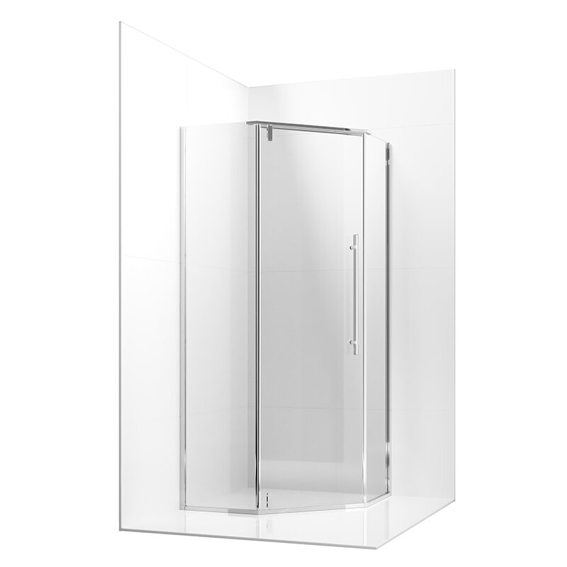Изображение товара Душевой уголок Ambassador Ritz 90x90x200 см пятиугольная конструкция с прозрачным стеклом