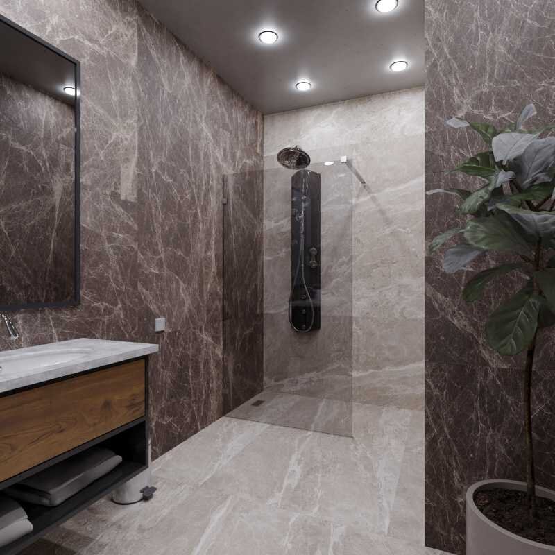 Изображение товара Душевая стенка Radomir Walk-In 110x200 см стекло прозрачное закаленное