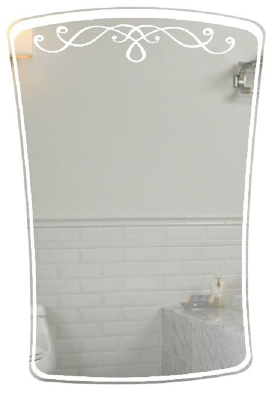 Изображение товара Зеркало Marka One Classic 1, 60 x 90 см, Light, с подсветкой, белый, У52203
