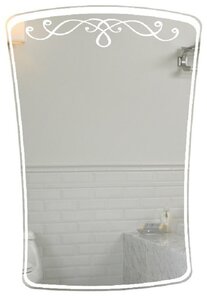 Изображение товара Зеркало Marka One Classic 1, 60 x 90 см, Light, с подсветкой, белый, У52203