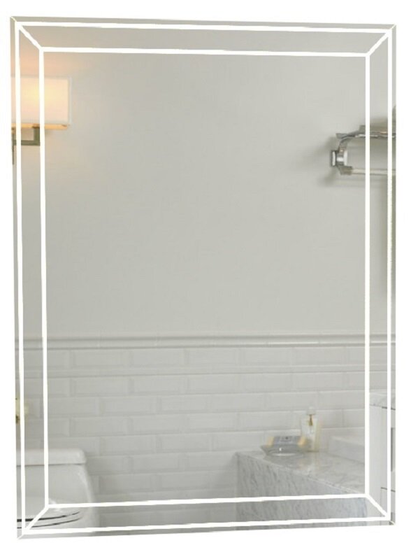 Изображение товара Зеркало Marka One Classic 2, 70 x 90 см, Light, с подсветкой, белый, У52205