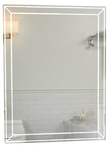 Изображение товара Зеркало Marka One Classic 2 с подсветкой 70x90 см белое