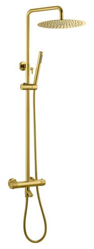Изображение товара Душевая система Boheme Uno 468-T-MG термостатическая золото матовое Италия