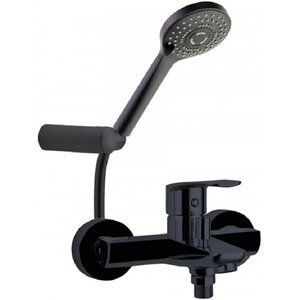 Изображение товара Смеситель для ванны и душа Ramonsoler New Fly 570502BTNM, с душевым комплектом, цвет черный матовый