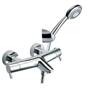 Изображение товара Смеситель Ramonsoler Drako 3339AS для ванны и душа, с душевым гарнитуром, термостатический, на 2 потребителя, цвет хром