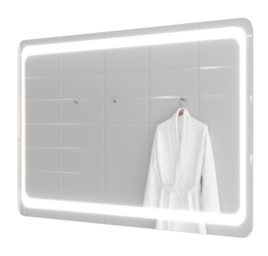 Изображение товара Зеркало Marka One Eco 90 x 65 см, с подсветкой, белый, У72594