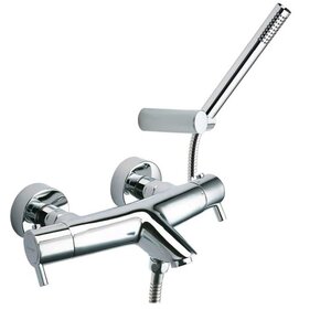 Изображение товара Смеситель Ramonsoler Drako 3339D для ванны и душа, с душевым гарнитуром, термостатический, на 2 потребителя, цвет хром