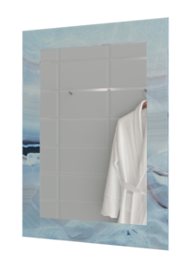 Изображение товара Зеркало Marka One Glass 60 x 80 см, с подсветкой, blue marble, У73245
