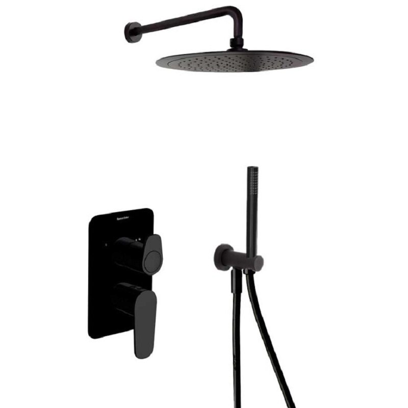 Изображение товара Душевая система Ramon Soler Alexia K3615021NM черный матовый встроенная, с двумя выходами