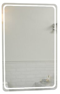 Изображение товара Зеркало Marka One Modern 60x90 см с LED-подсветкой белое