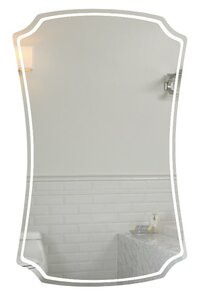 Изображение товара Зеркало Marka One Neoclassic 2 с подсветкой 65x100 см белое