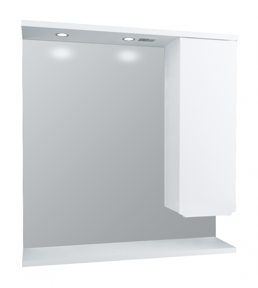 Изображение товара Зеркальный шкаф 1Marka Кода Лайт 65 x 89 см, с подсветкой, белый, У23118