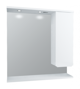 Изображение товара Зеркальный шкаф 1Marka Кода Лайт 65 x 89 см, с подсветкой, белый, У23118